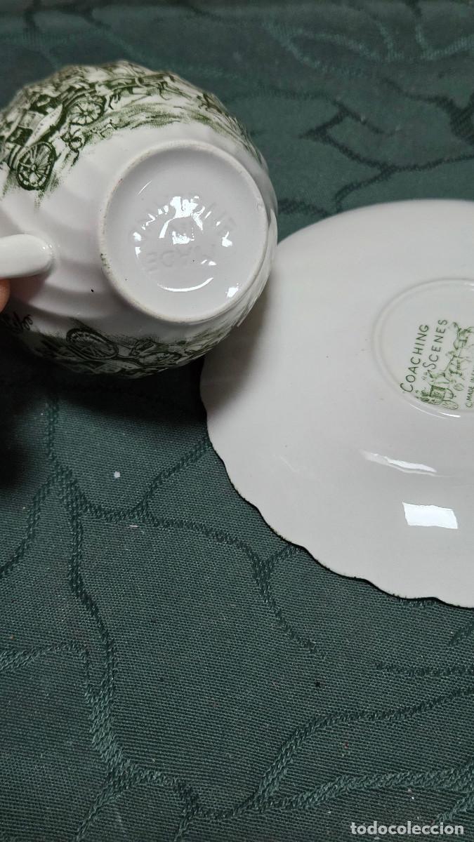 Vintage: traza y plato de ceramica inglesa - Foto 6