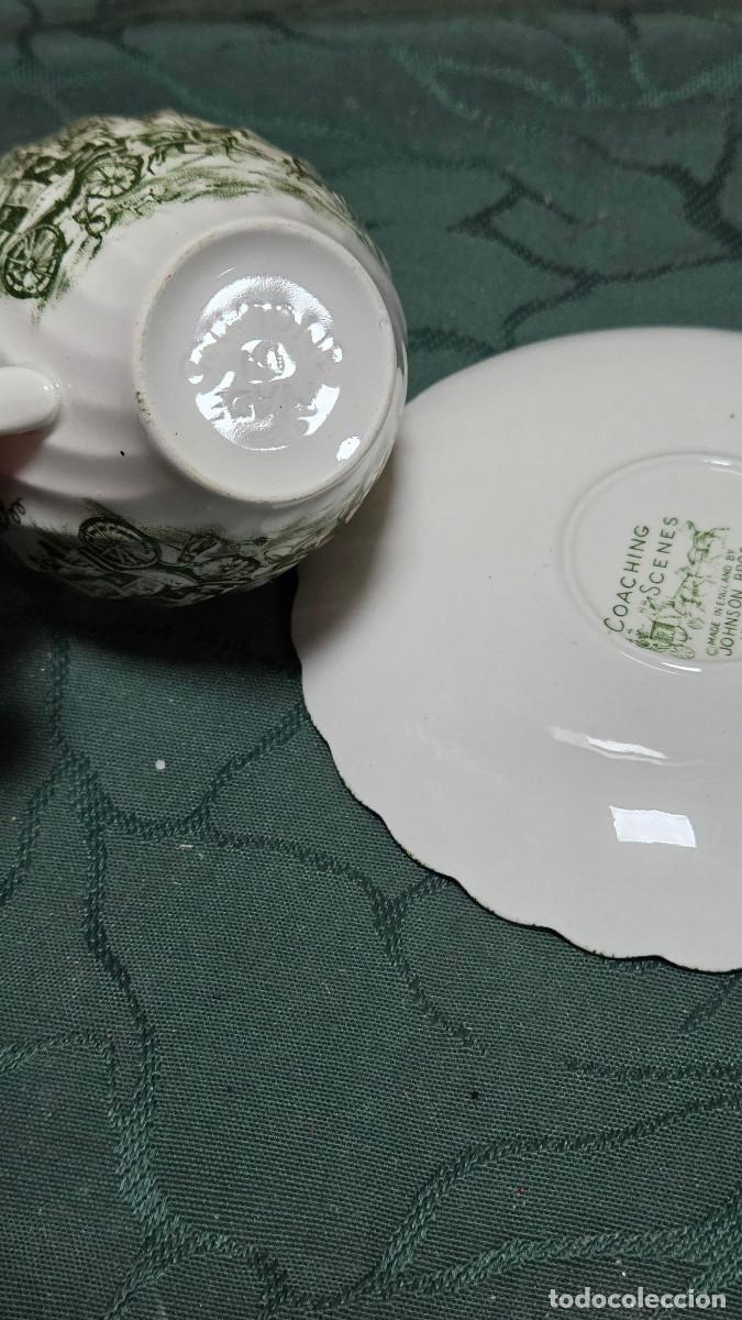 Vintage: traza y plato de ceramica inglesa - Foto 7