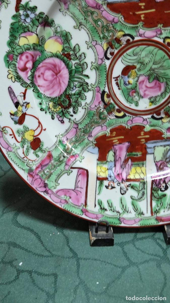 Vintage: plato de porcelana oriental - Foto 3