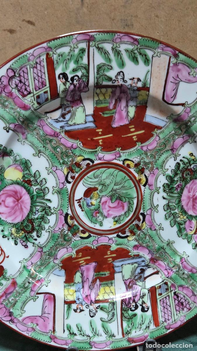 Vintage: plato de porcelana oriental - Foto 2