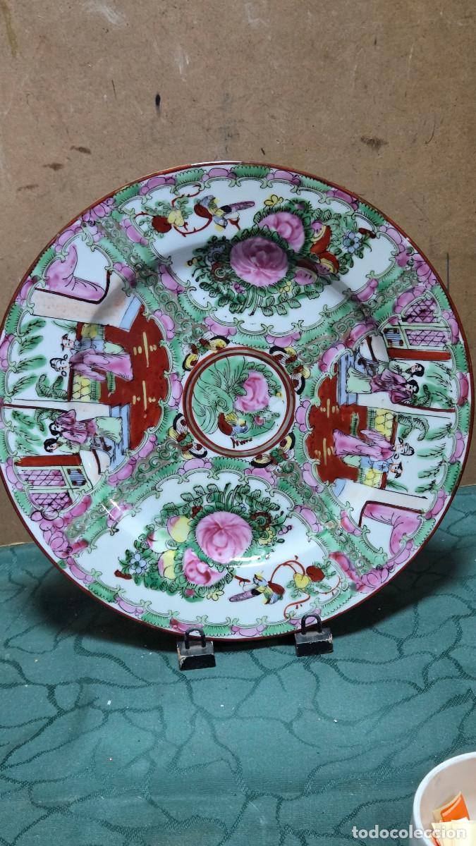 Vintage: plato de porcelana oriental - Foto 4