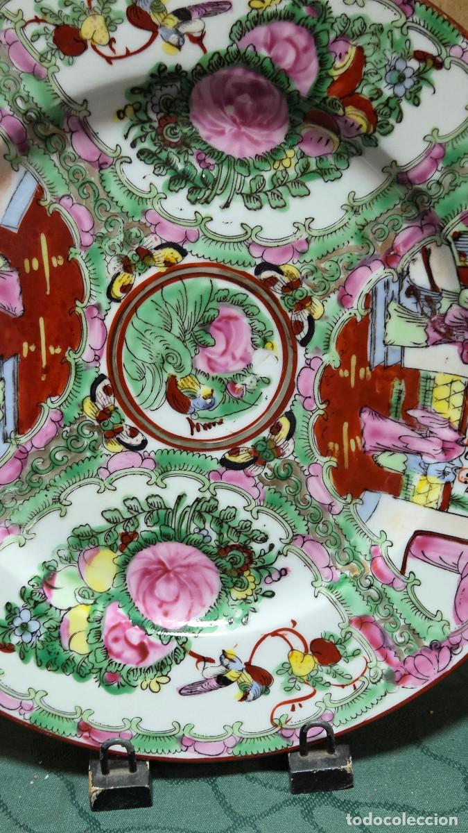 Vintage: plato de porcelana oriental - Foto 6