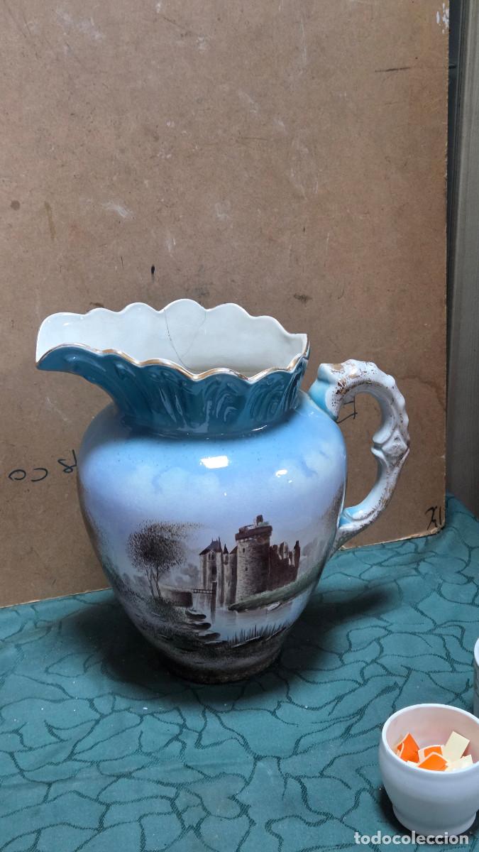 Vintage: jarra de ceramica restaurada - Foto 1