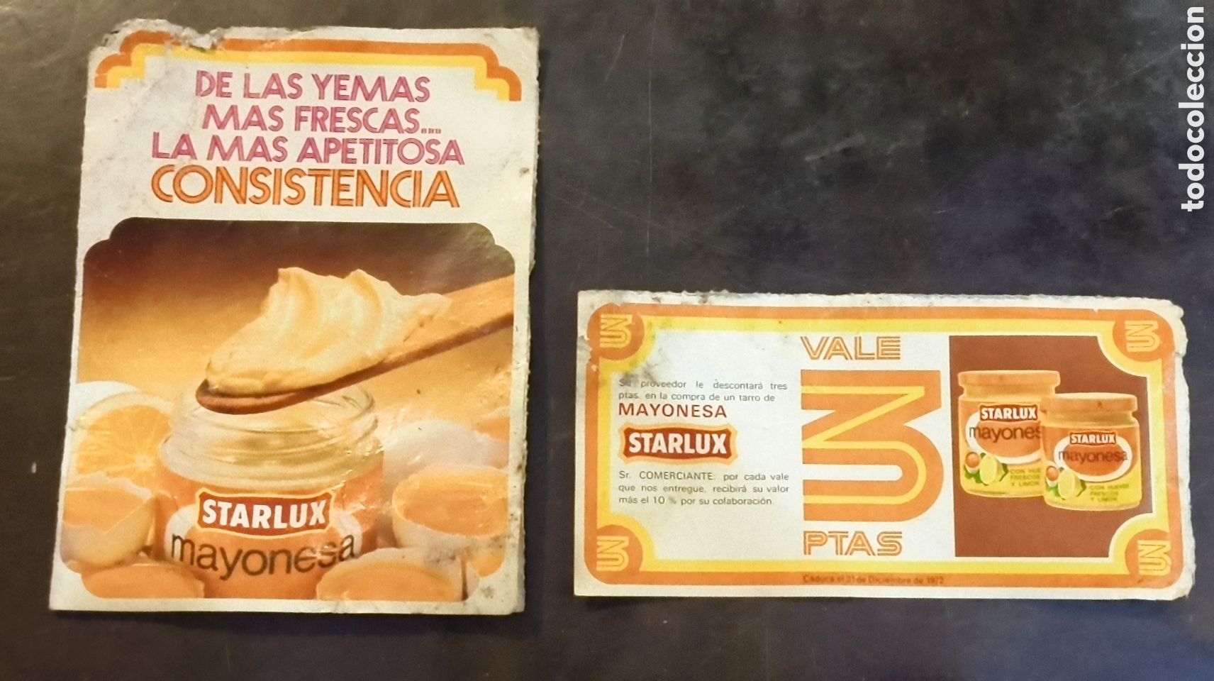 Vintage: Antiguo vale descuento mayonesa starlux