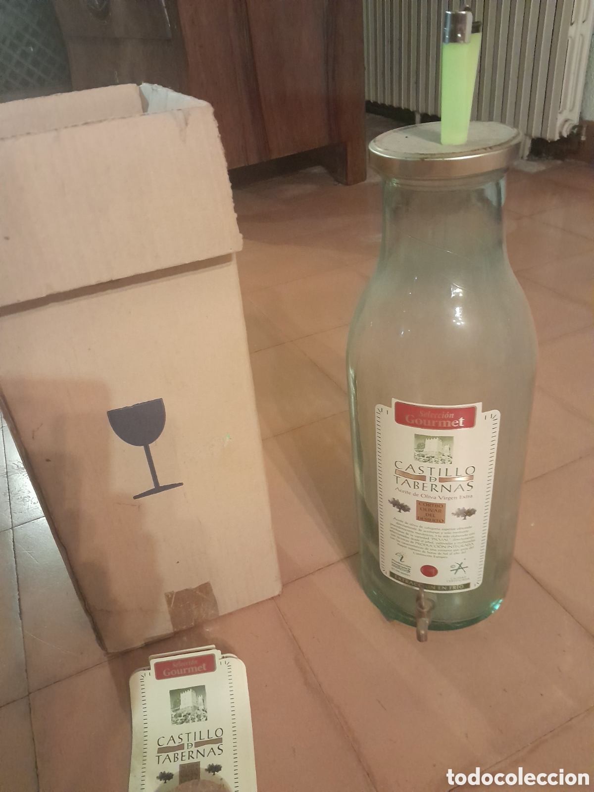 Vintage: Botella cisterna con grifo