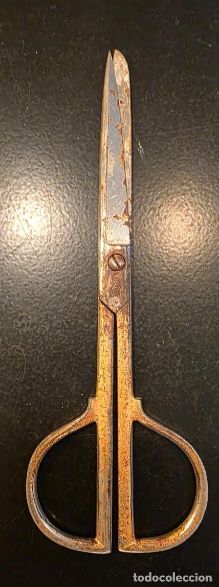 Vintage: Tijeras peque&ntilde;as vintage de acero con mangos cl&aacute;sicos &ndash; 14 cm &ndash; Utensilio antiguo de costura
