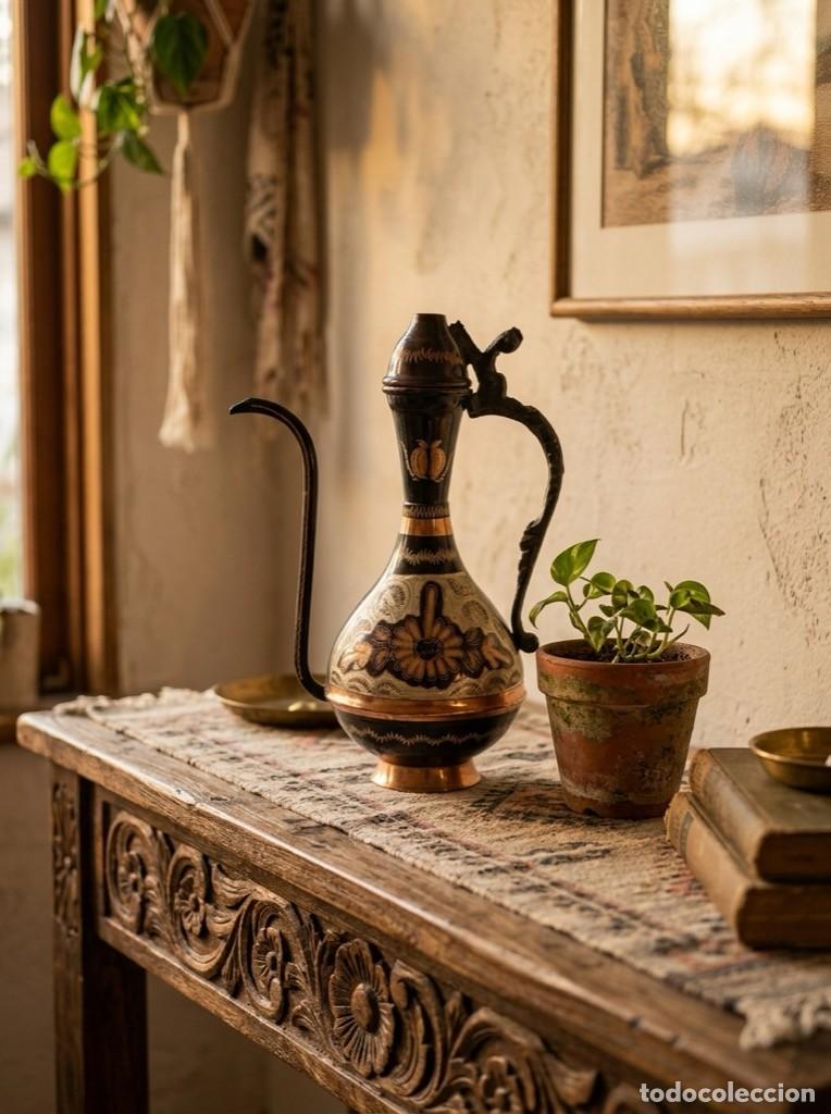 Vintage: JARRA IBRIK TURCA DE COBRE