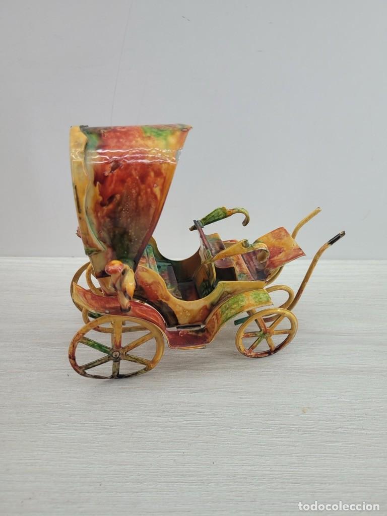 Vintage: CARRUAJE MET&Aacute;LICO MULTICOLOR - Foto 4