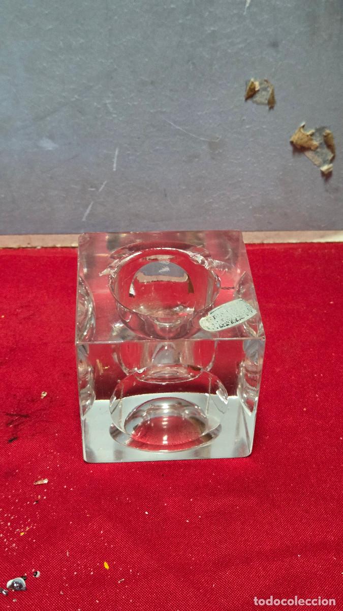 Vintage: tintero de cristal vintage - Foto 1