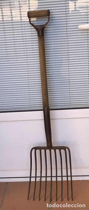 Vintage: Horca o tornadera de hierro y madera - Foto 15