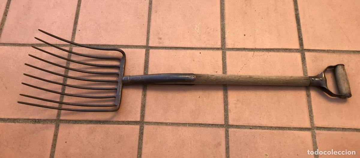 Vintage: Horca o tornadera de hierro y madera - Foto 7