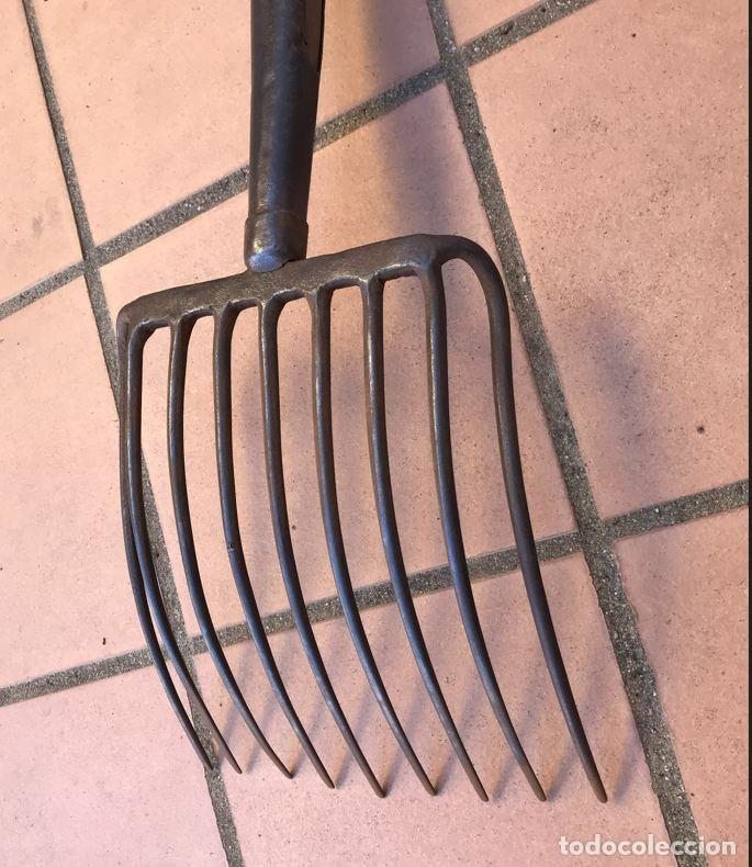 Vintage: Horca o tornadera de hierro y madera - Foto 12