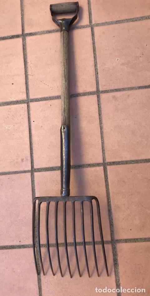 Vintage: Horca o tornadera de hierro y madera - Foto 14
