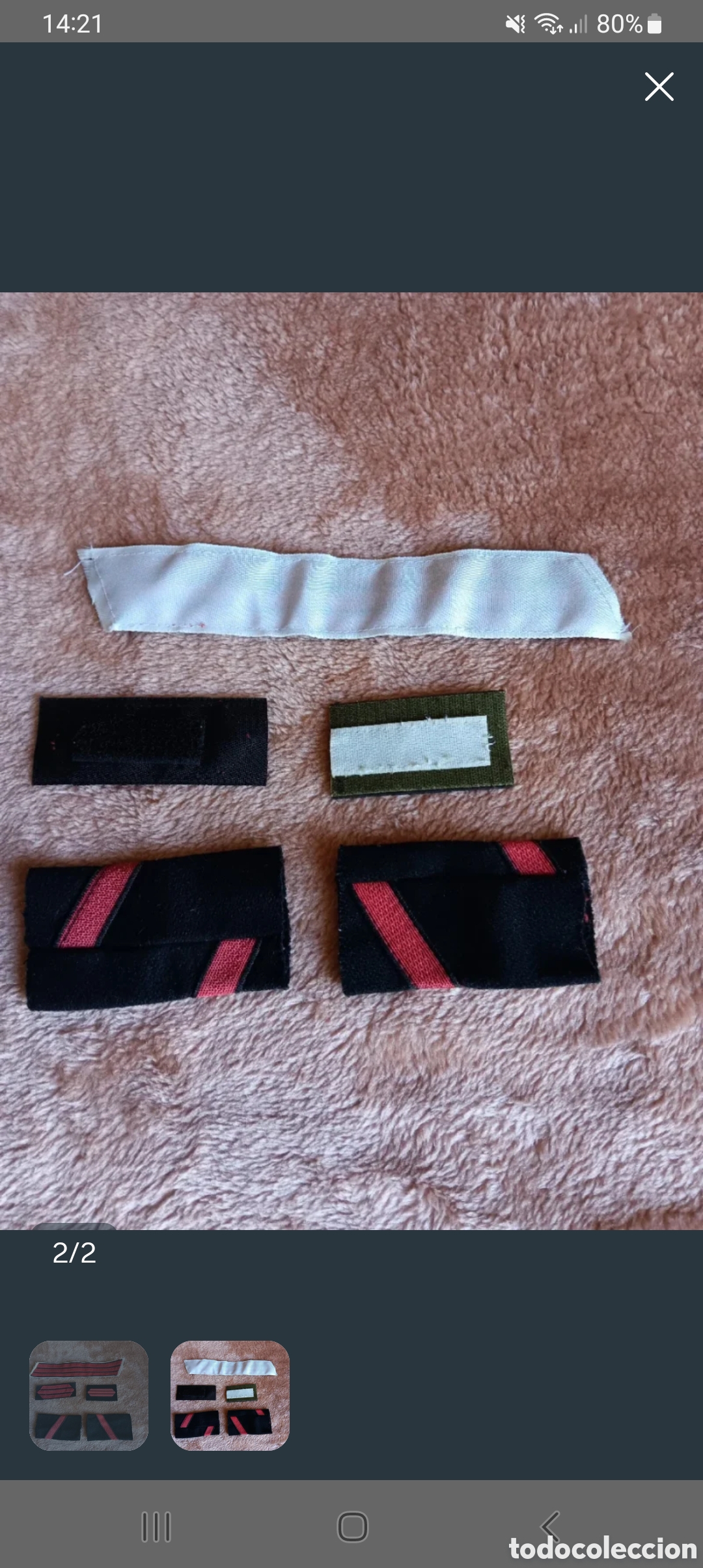 Vintage: Conjunto de 5 divisas militares - Foto 2