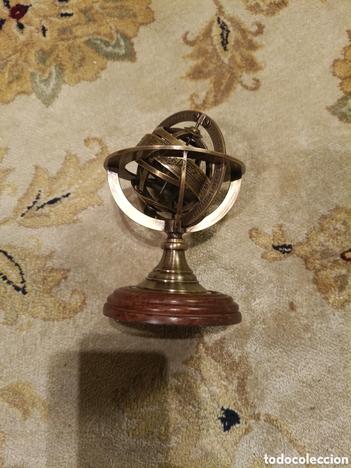 Vintage: Esfera Armilar metal y madera - Foto 2