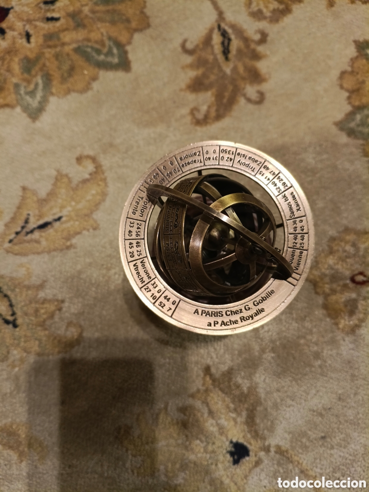 Vintage: Esfera Armilar metal y madera - Foto 3