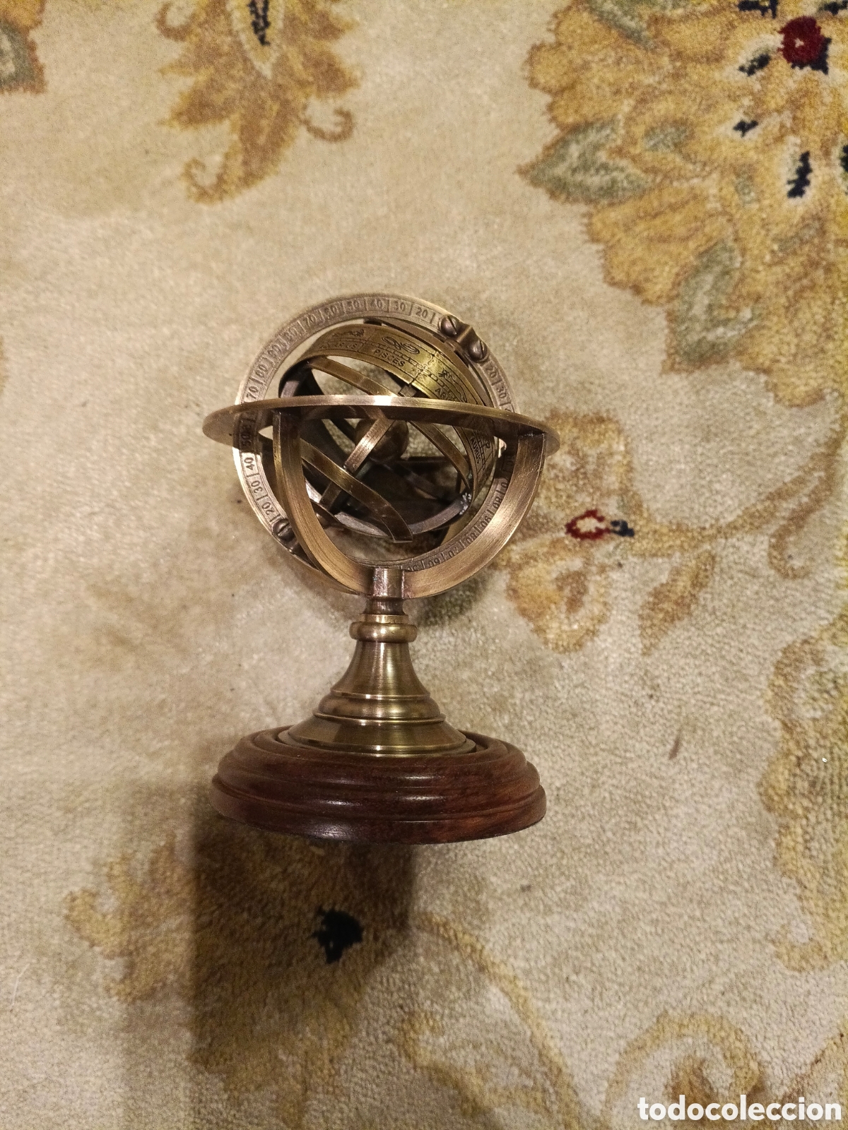 Vintage: Esfera Armilar metal y madera - Foto 4