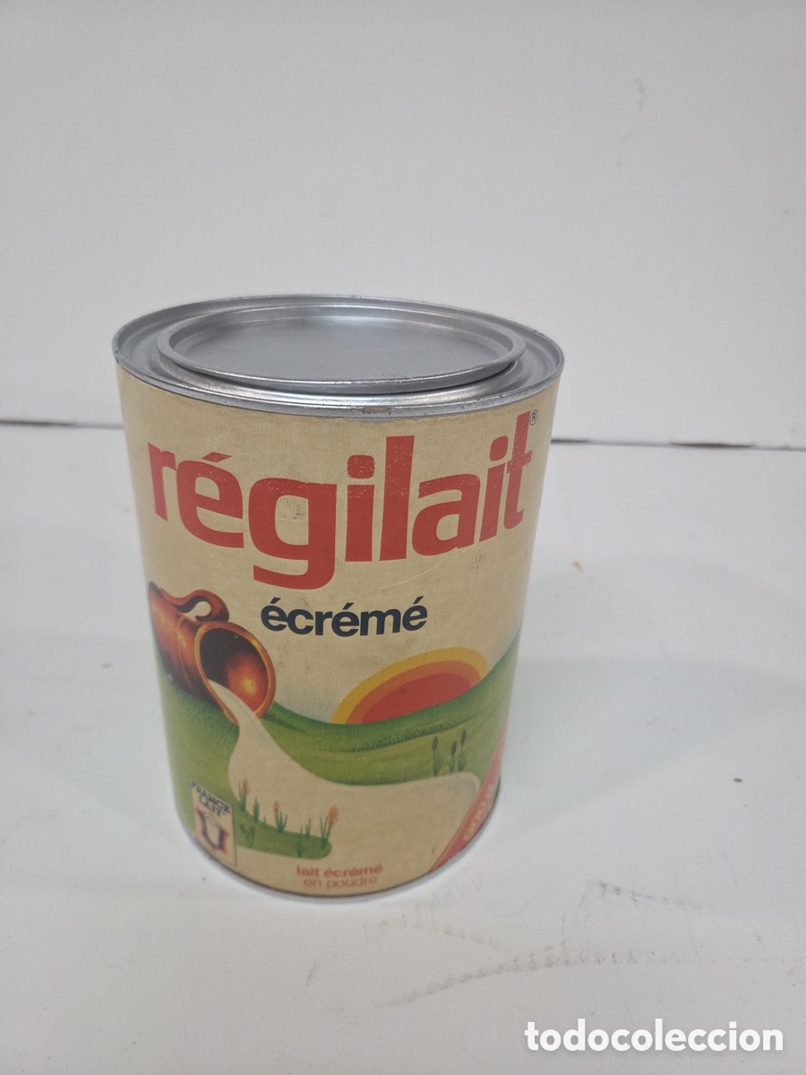 Vintage: Lata Vintage Publicitaria R&eacute;gilait (900g) &ndash; Bote de Metal Colecci&oacute;n / Decoraci&oacute;n