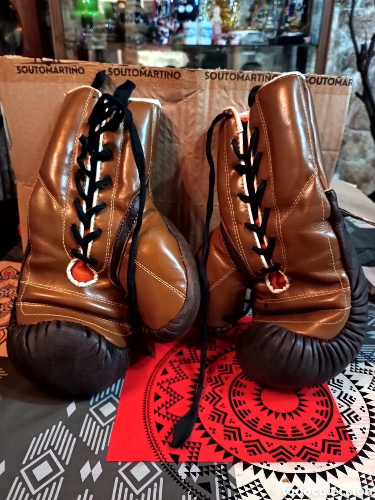 Vintage: Guantes de boxeo antiguos Teide - Foto 1