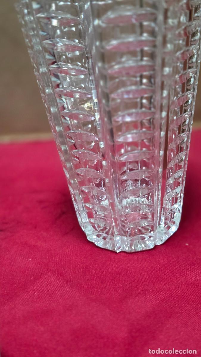 Vintage: jarron de cristal antiguo