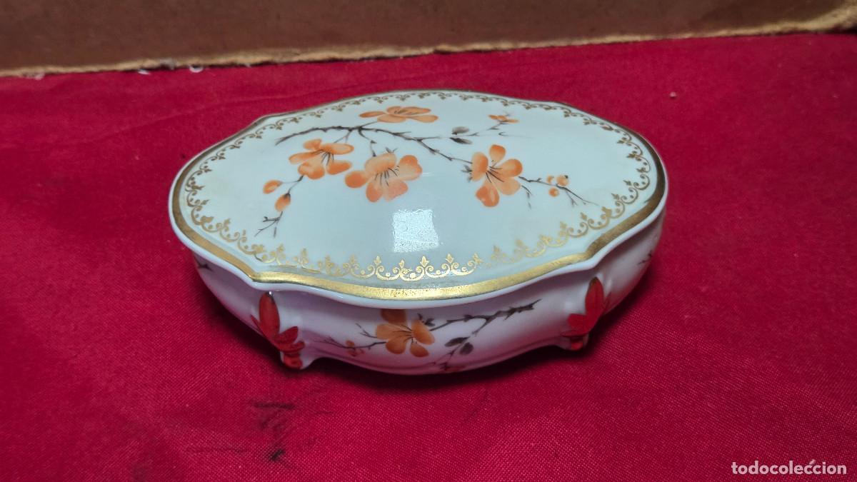 Vintage: caja de porcelana ovalado - Foto 2