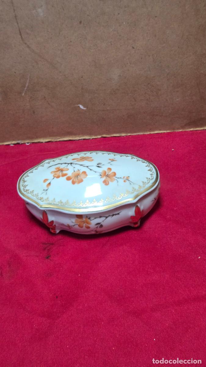 Vintage: caja de porcelana ovalado - Foto 3