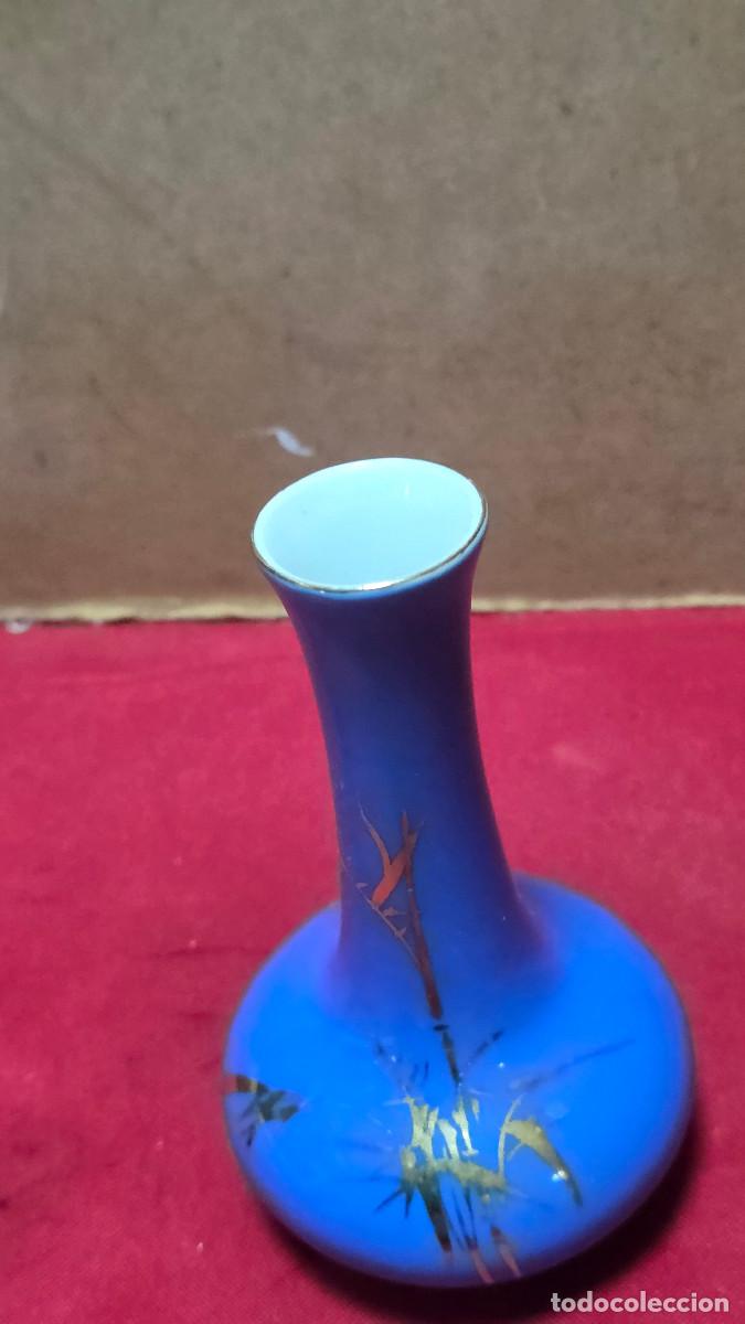 Vintage: jarron de ceramica azul - Foto 3