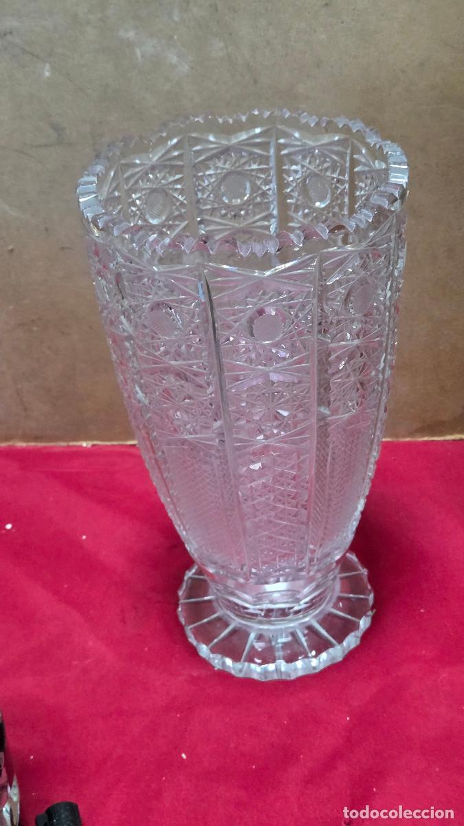 Vintage: jarron de cristal de brillo