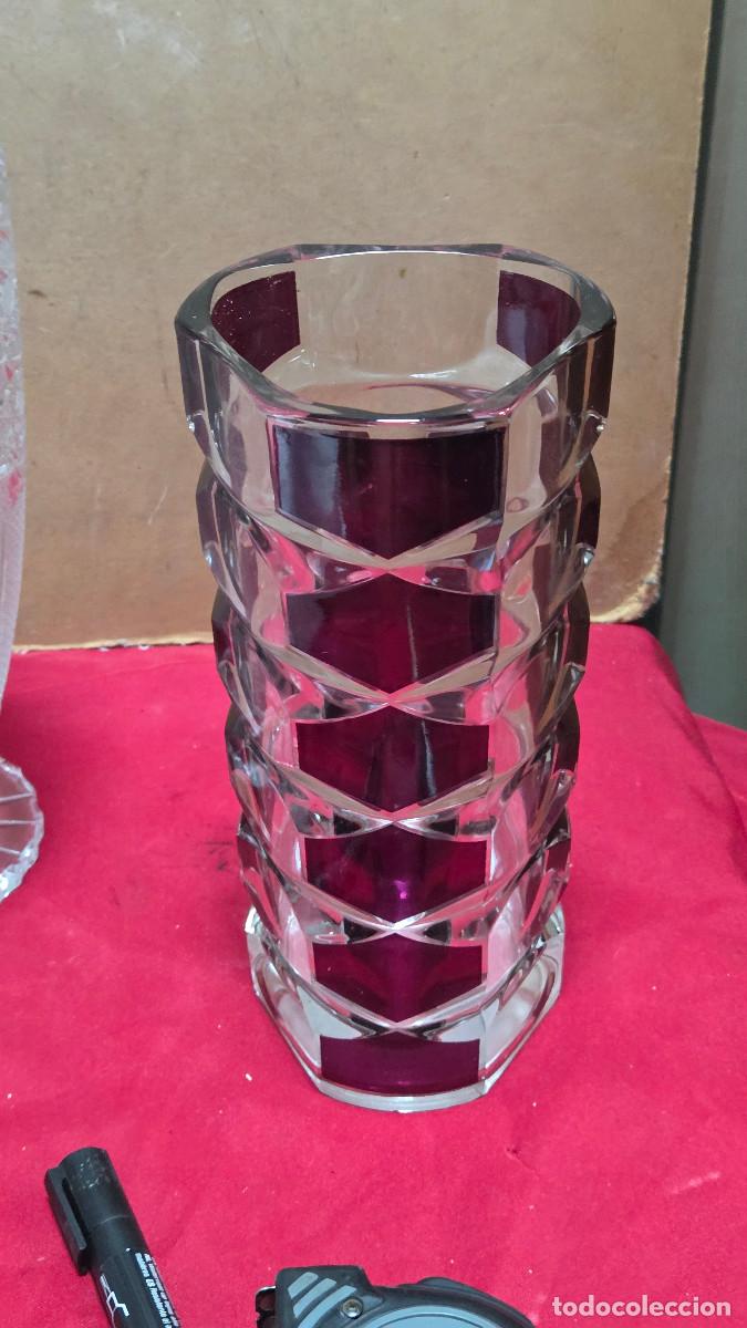 Vintage: jarron de cristal bacarat