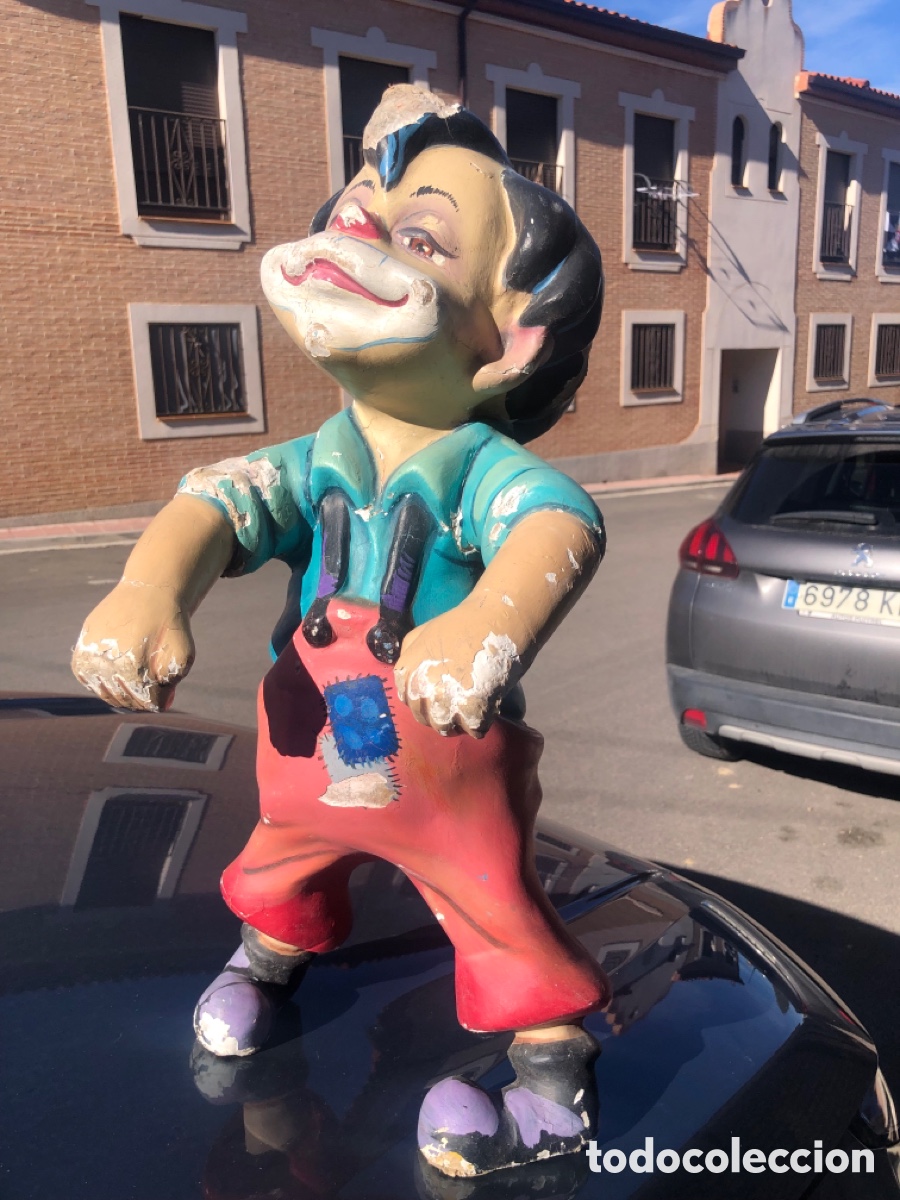 Vintage: NINOT DE CARTON PIEDRA CARICATURESCO CANTINFLAS