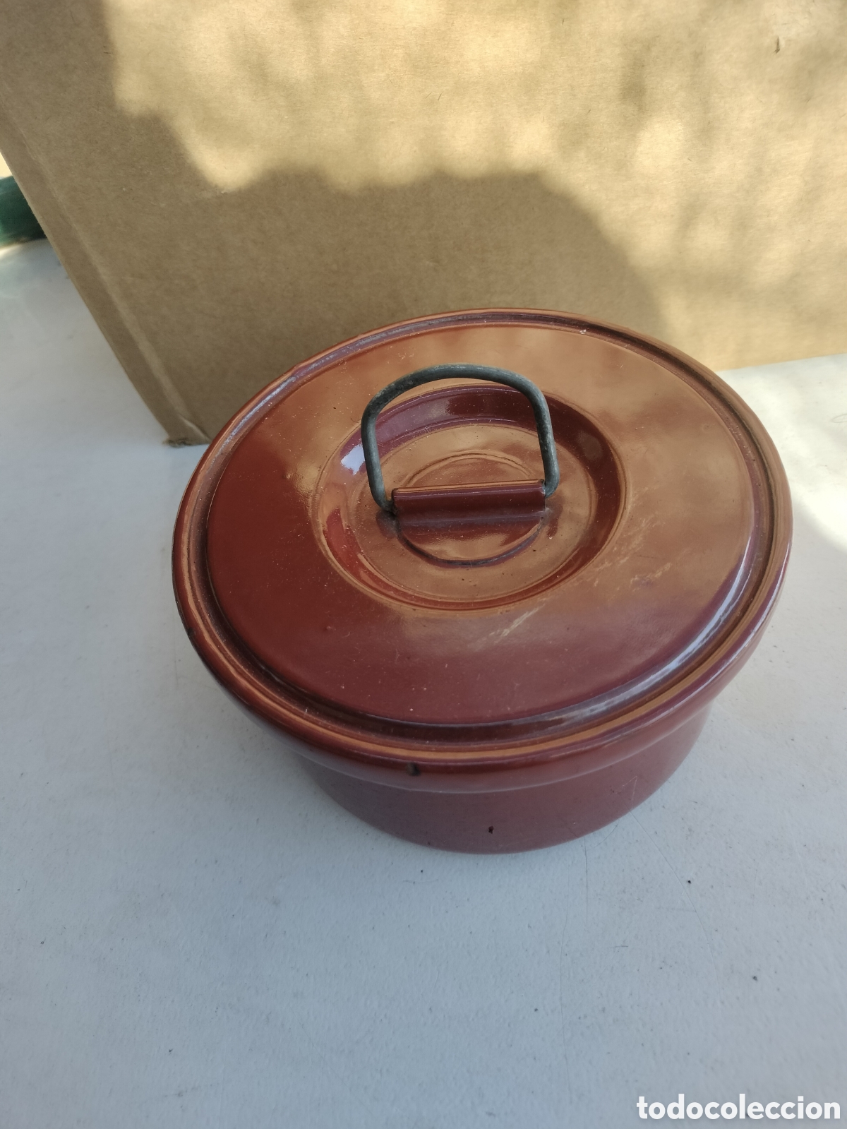 Vintage: Antigua fiambrera esmaltada