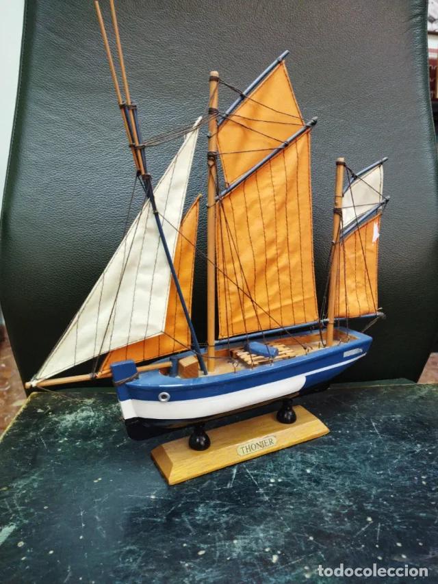 Vintage: Maqueta de barco Thonier - Foto 1
