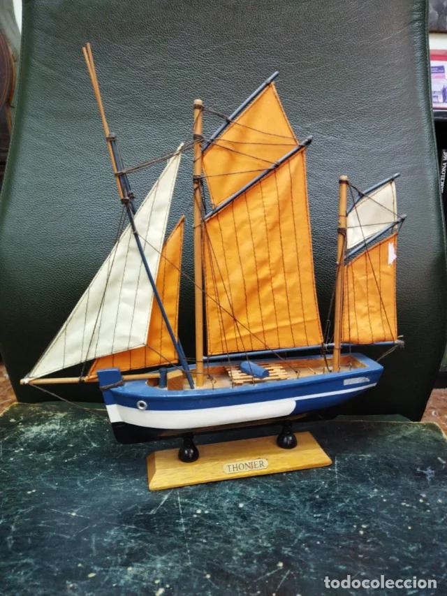 Vintage: Maqueta de barco Thonier - Foto 3