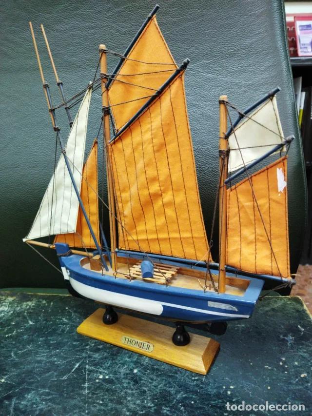 Vintage: Maqueta de barco Thonier - Foto 4