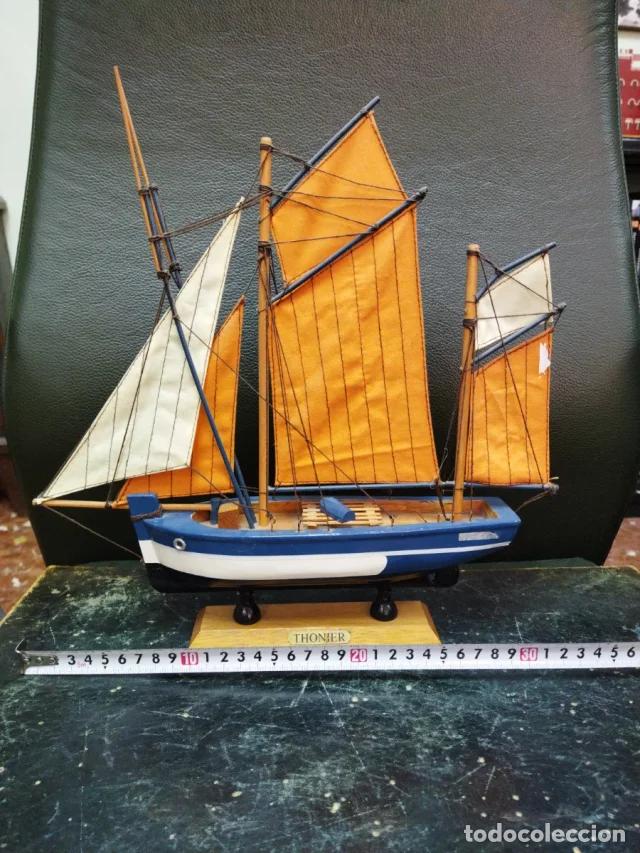 Vintage: Maqueta de barco Thonier - Foto 5