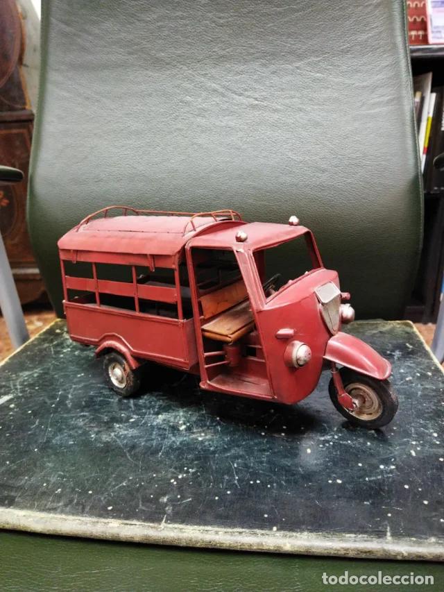 Vintage: Cami&oacute;n Rojo Metal Decorativo