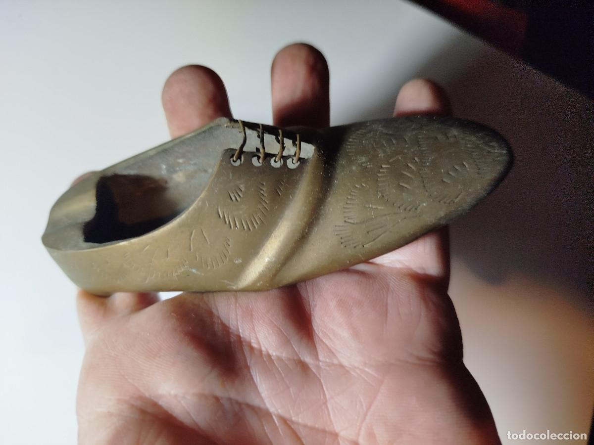 Vintage: Cenicero zapato de hierro - vintage