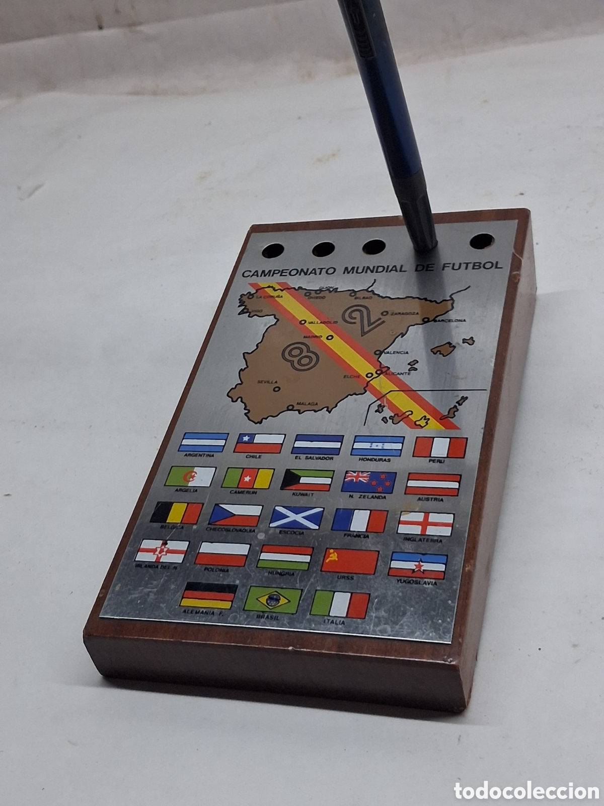 Vintage: Mundial 82 soporte bol&iacute;grafos