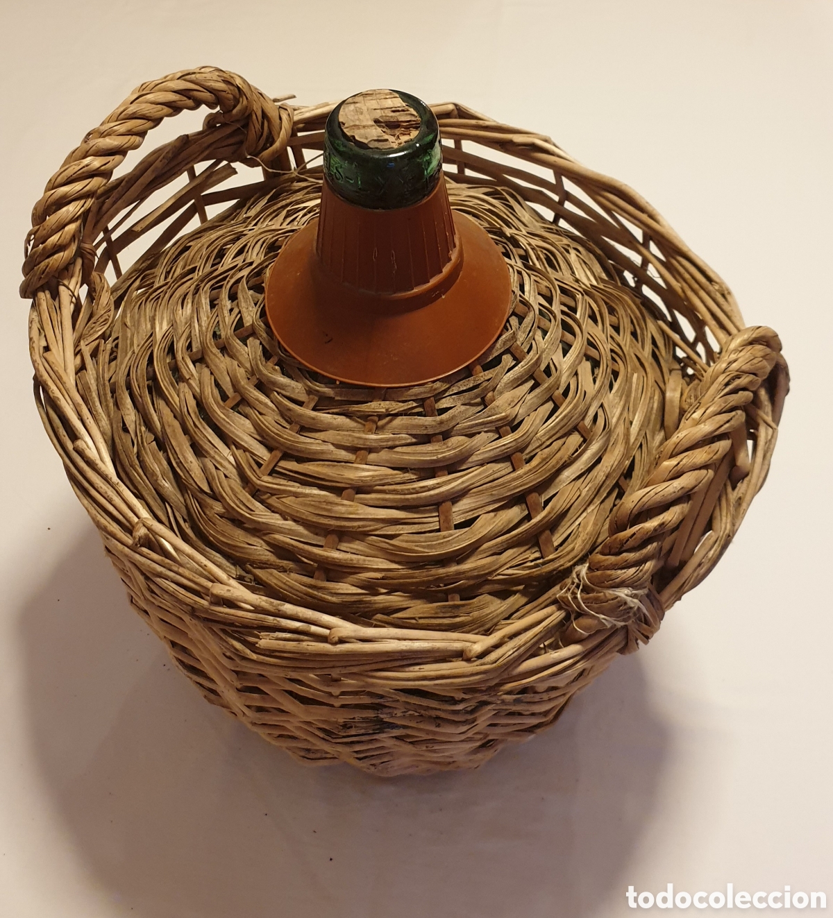 Vintage: DAMAJUANA FORRADA DE MIMBRE (16 LITROS) - Foto 3