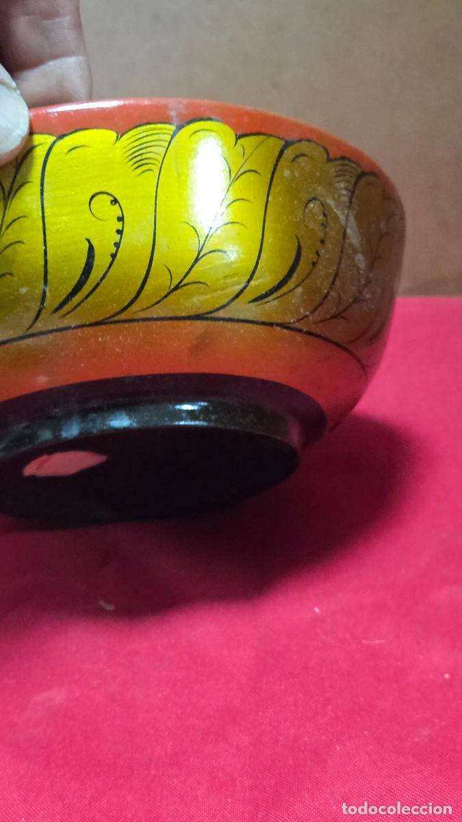 Vintage: cuenco de madera dorado - Foto 4