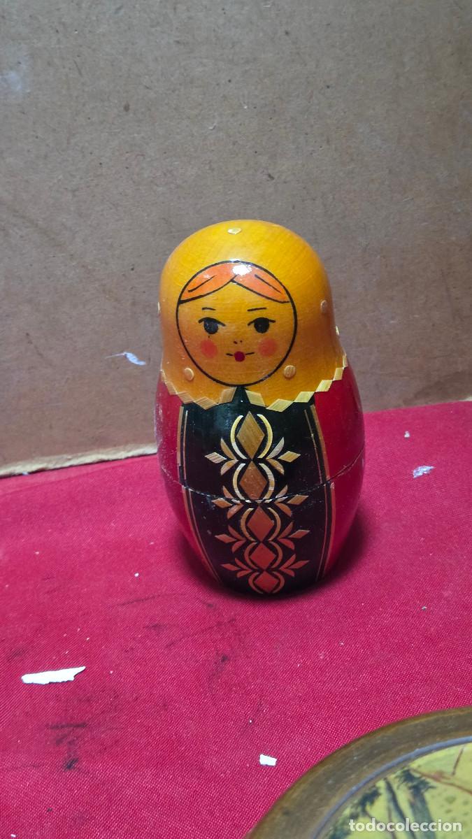 Vintage: mu&ntilde;eca rusa de madera - Foto 1