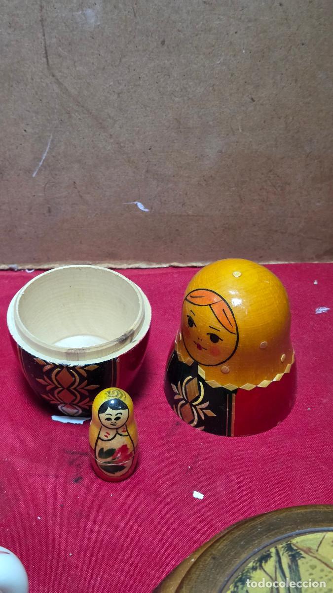 Vintage: mu&ntilde;eca rusa de madera - Foto 6