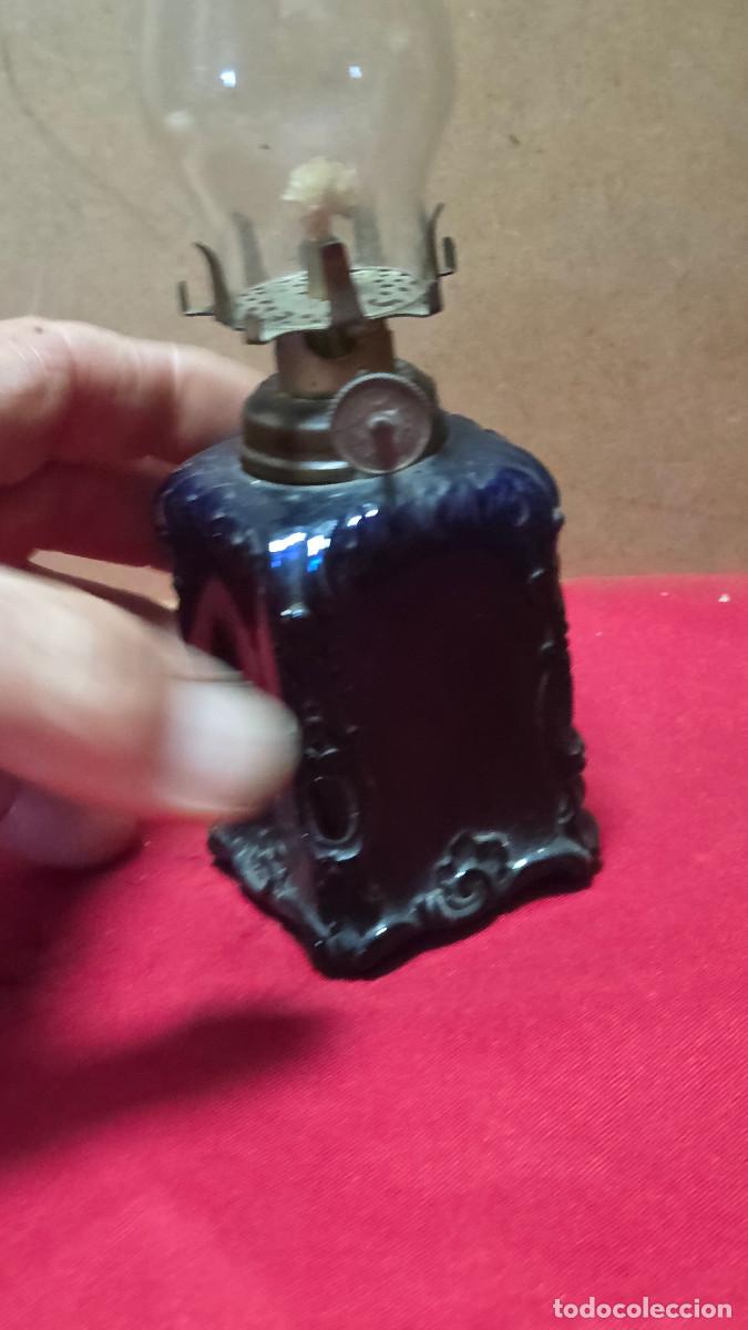 Vintage: quinque de cristal azul - Foto 5