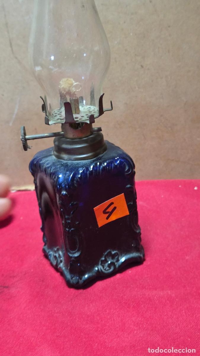 Vintage: quinque de cristal azul - Foto 6