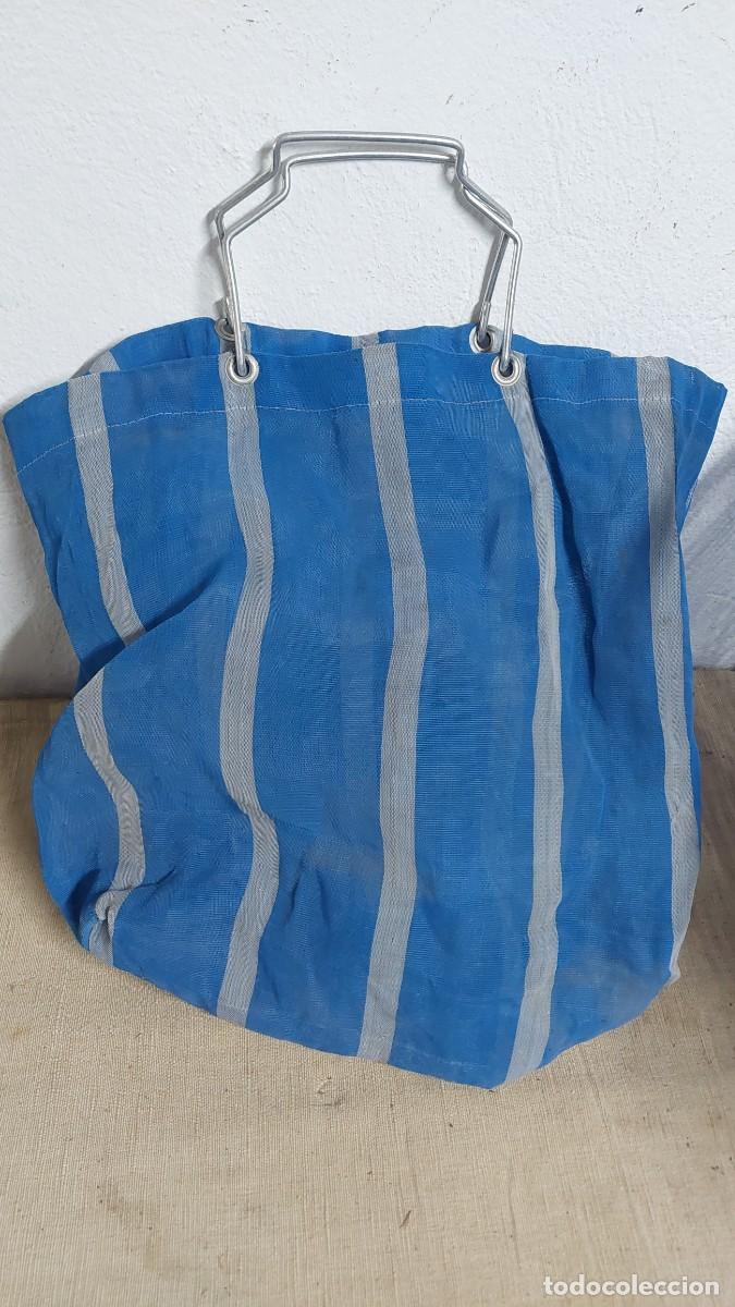 Vintage: Antigua bolsa de rafia vintage