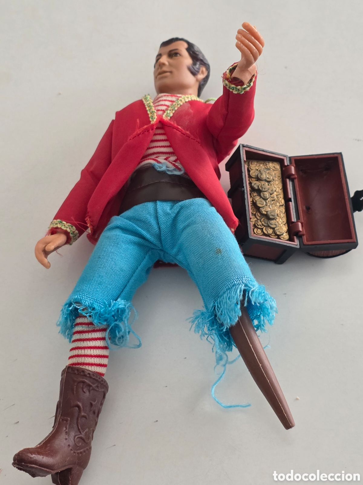 Vintage: mego long john silver pirata vintage 1974