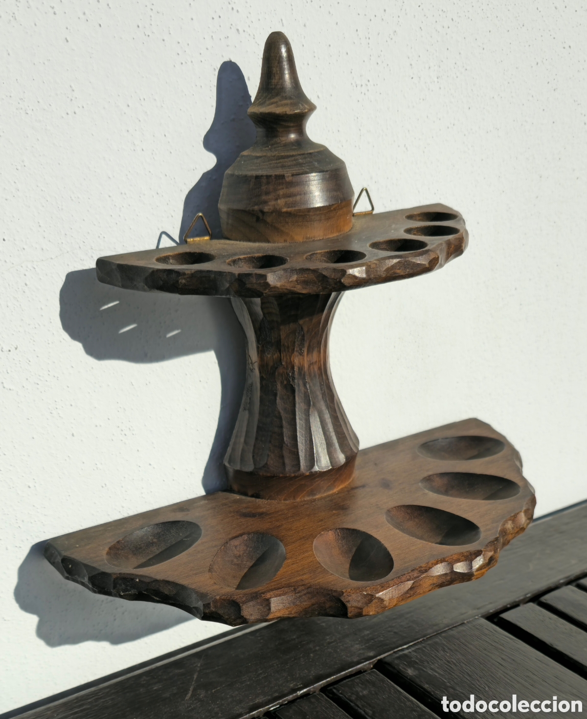 Vintage: Reposa pipas vintage madera - Foto 3
