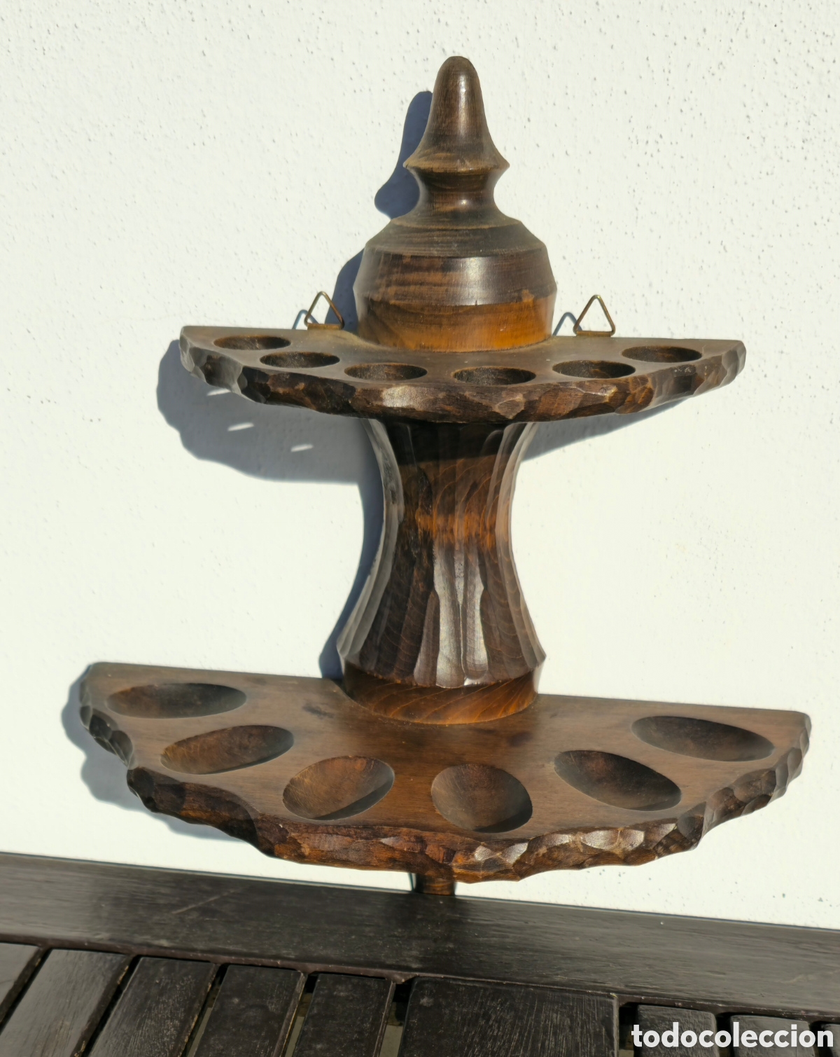 Vintage: Reposa pipas vintage madera - Foto 7