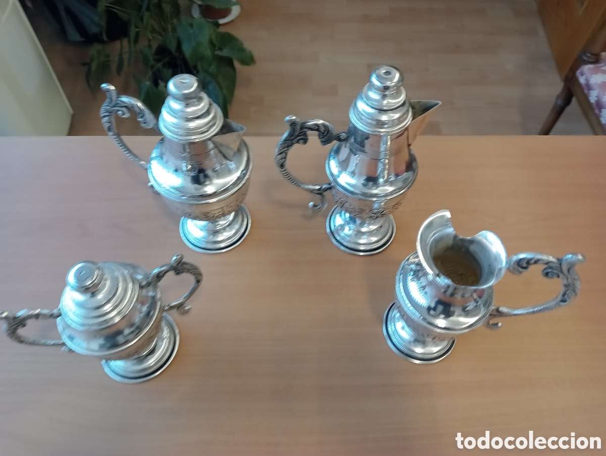 Vintage: Precioso conjunto cl&aacute;sico de caf&eacute; y t&eacute; estilo vintage