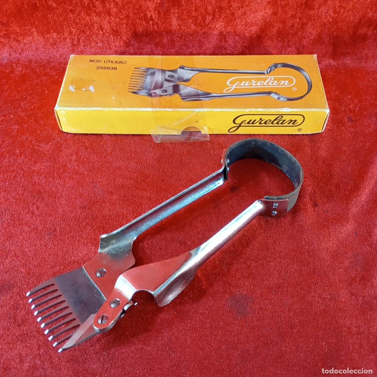 Vintage: ANTIGUA ESQUILADORA MANUAL - GURELAN - PARA ANIMALES - DE &Eacute;POCA - CON SU CAJA ORIGINAL